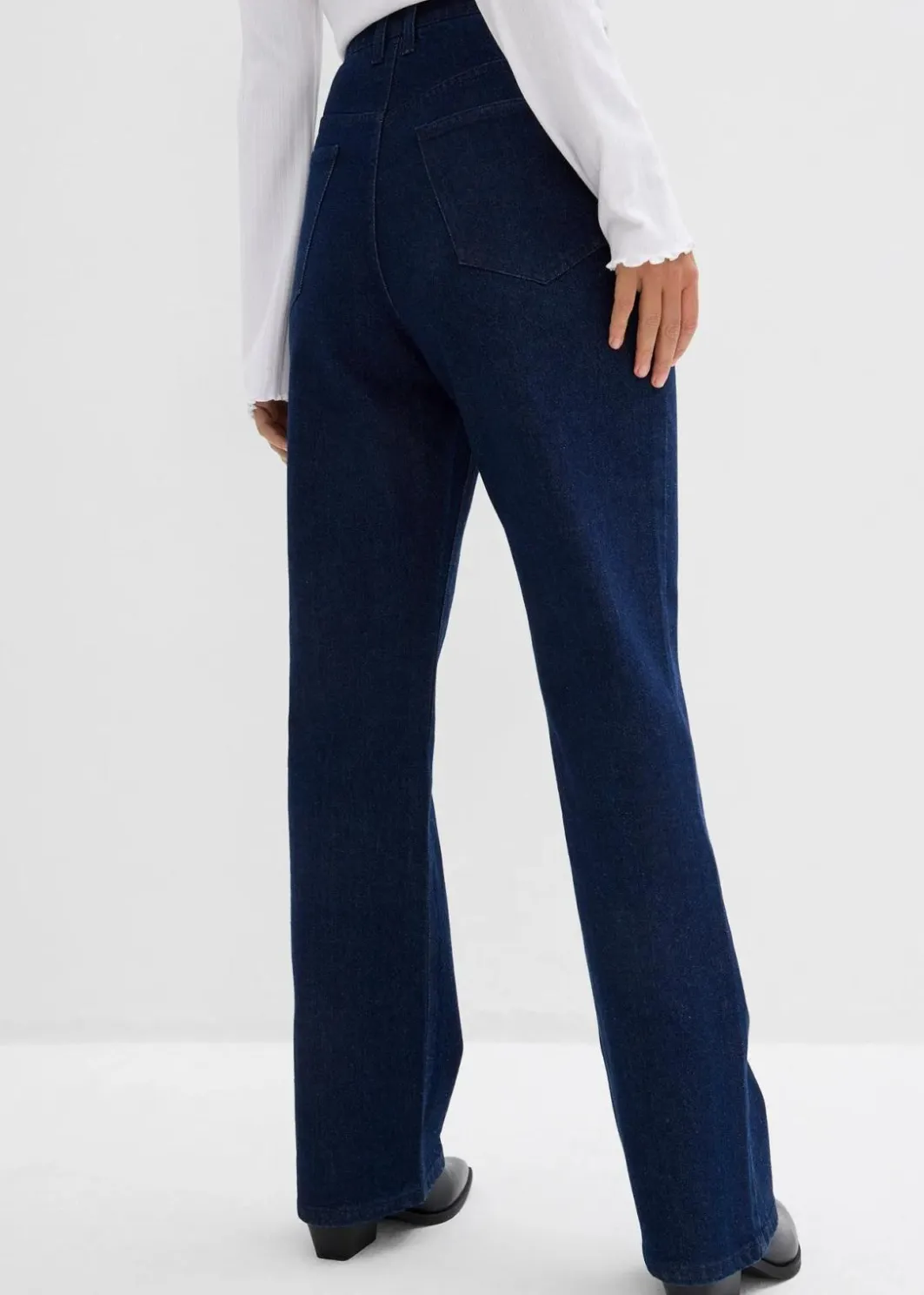 Online Loose Straight-Jeans High Waist, Bequembund mit Strass Damen Jeans