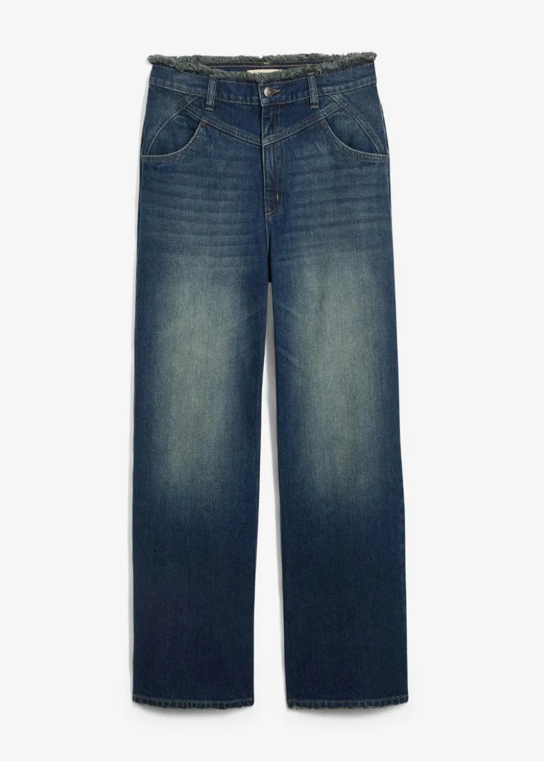 Damen bonprix Bekleidung·Shirts & Tops|Jeans|Loose Straight-Jeans High Waist