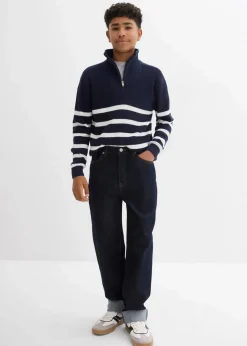 Kinder bonprix Jungen 9-16 Jahre·Bademode|Jungen 9-16 Jahre·Jeans|Loose-Fit Jeans mit verstellbarem Bund, Straight