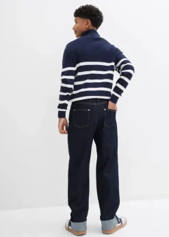 Kinder bonprix Jungen 9-16 Jahre·Bademode|Jungen 9-16 Jahre·Jeans|Loose-Fit Jeans mit verstellbarem Bund, Straight