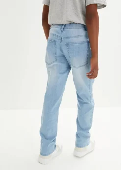 New Loose-Fit Stretch-Jeans mit verstellbarem Bund, Straight Kinder Jungen 9-16 Jahre·Jeans|Jungen 9-16 Jahre·Bademode