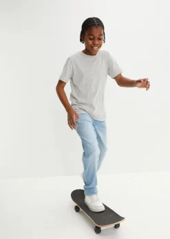 New Loose-Fit Stretch-Jeans mit verstellbarem Bund, Straight Kinder Jungen 9-16 Jahre·Jeans|Jungen 9-16 Jahre·Bademode