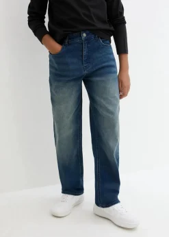 Loose-Fit-Jeans mit verstellbarem Bund, Straight Kinder Jungen 9-16 Jahre·Bademode|Jungen 9-16 Jahre·Jeans