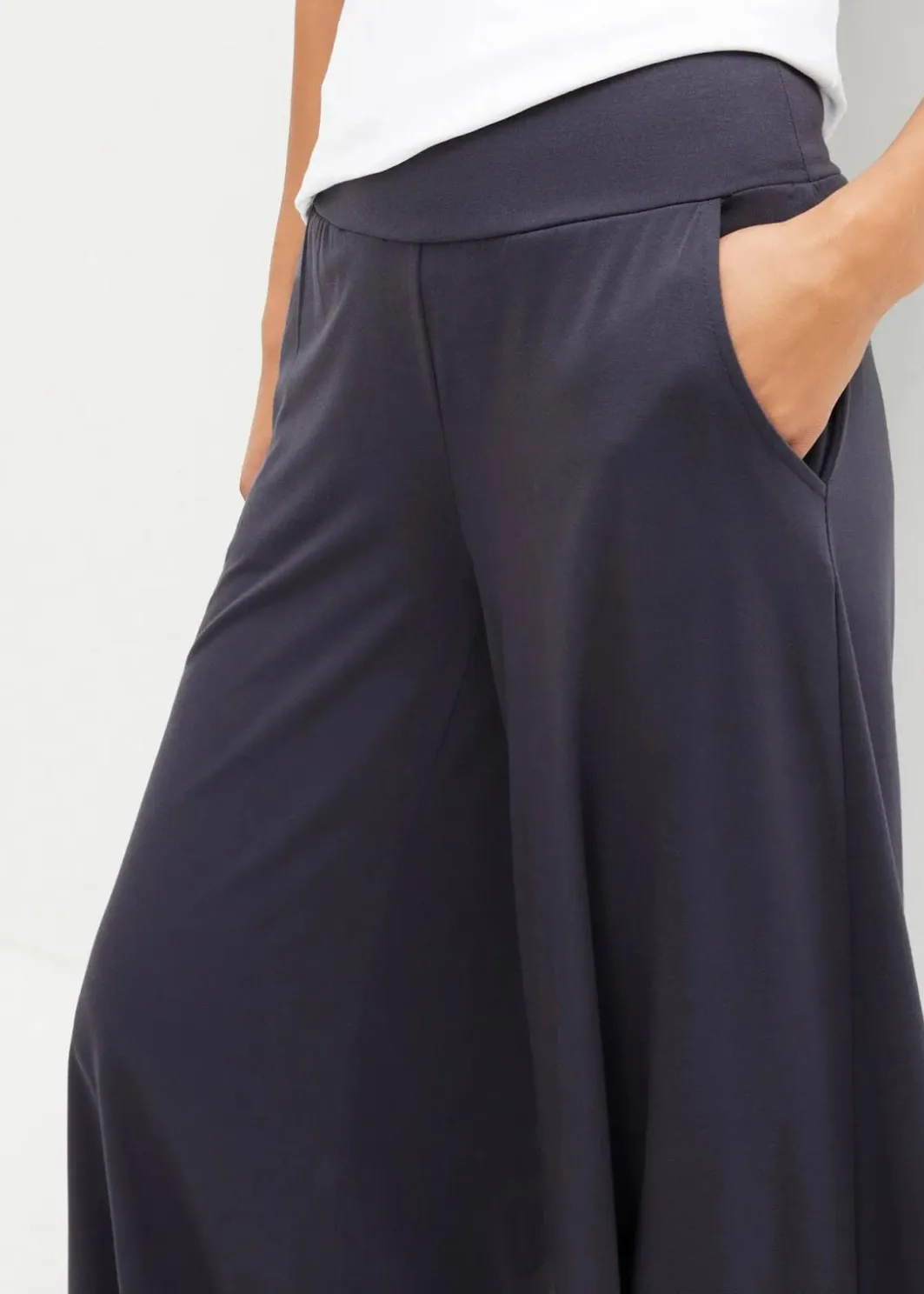 Discount Loungewear Culotte mit weitem Bein Damen Nachhaltigere Materialien|Hosen