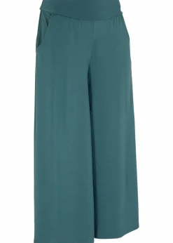 Damen bonprix Nachhaltigere Materialien|Hosen|Loungewear Culotte mit weitem Bein