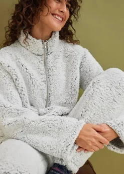 Damen bonprix Wäsche·Homewear|Wäsche·Nachtwäsche|Loungewear Hausanzug aus Teddy Fleece