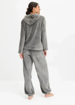 Best Loungewear Hausanzug aus Kuschelfleece Damen Homewear|Nachtwäsche