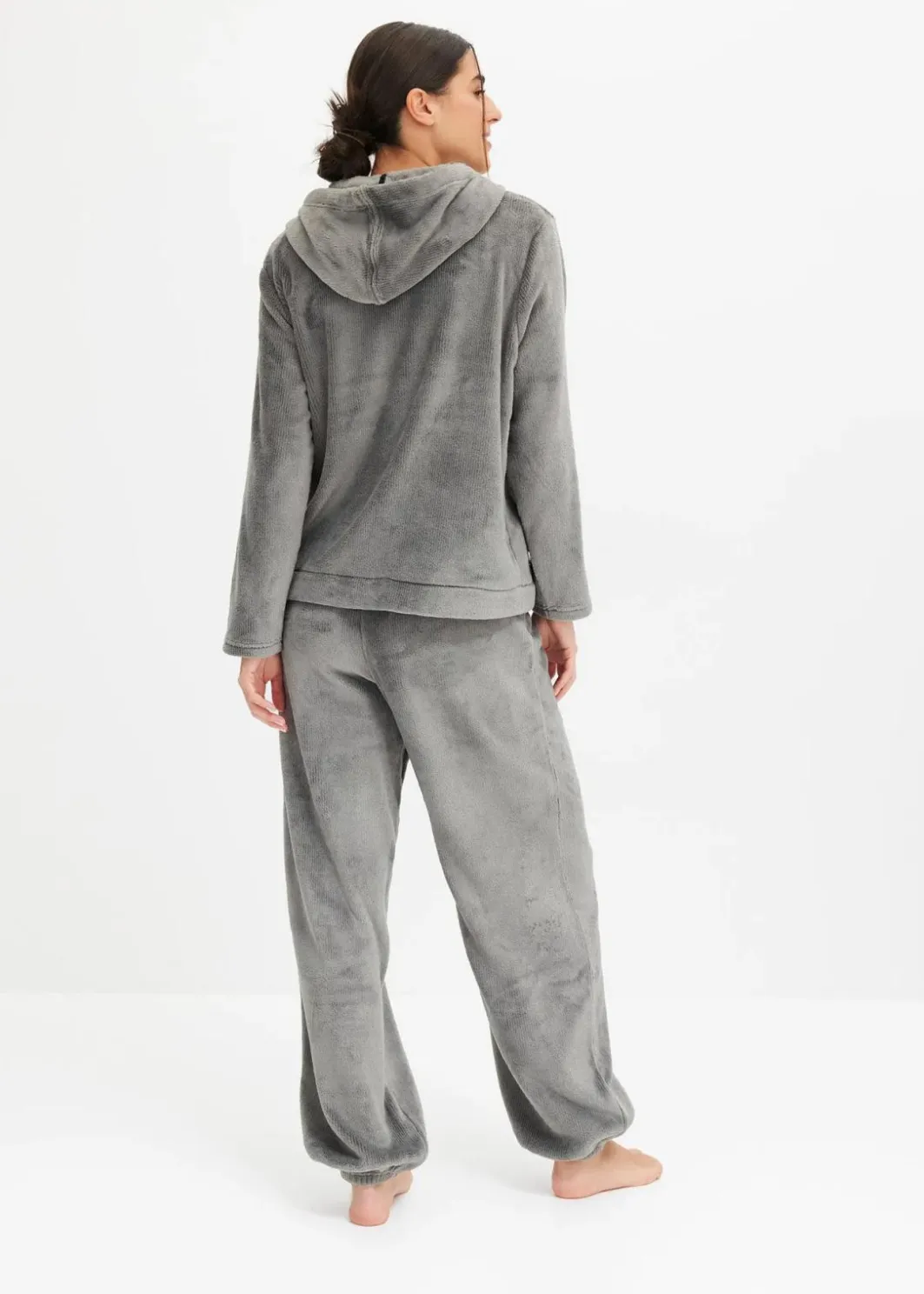 Best Loungewear Hausanzug aus Kuschelfleece Damen Homewear|Nachtwäsche