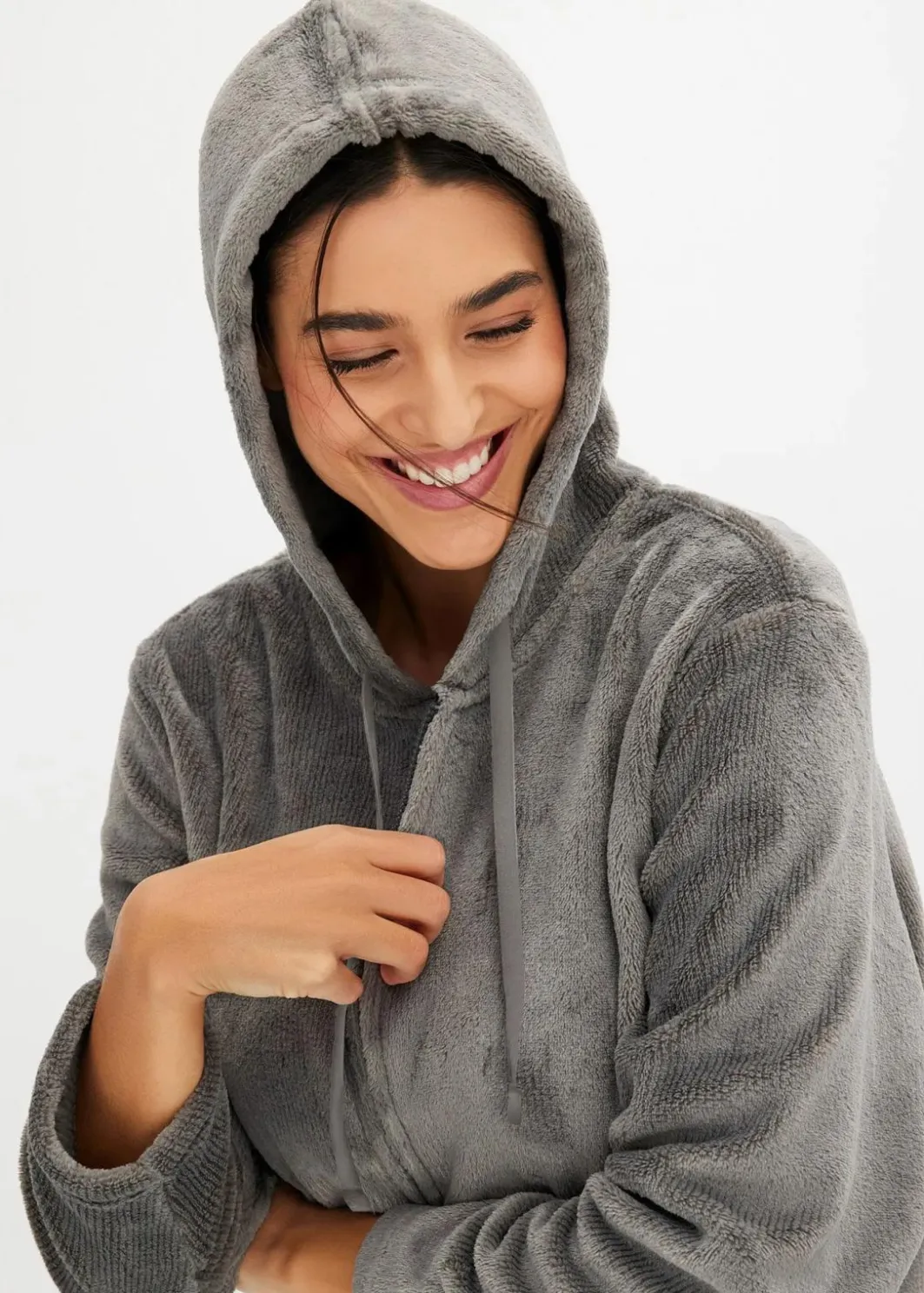 Best Loungewear Hausanzug aus Kuschelfleece Damen Homewear|Nachtwäsche