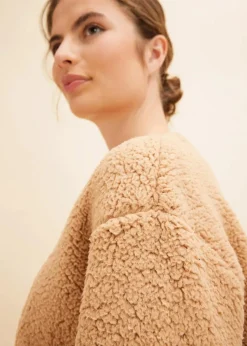 Sale Loungewear Hausanzug aus Fleece mit Stickerei Damen Wäsche·Homewear|Wäsche·Nachtwäsche