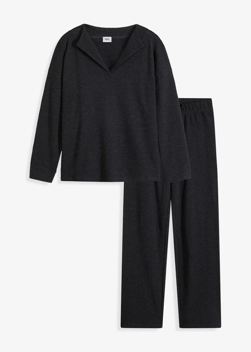 Outlet Loungewear Hausanzug aus griffigem Strukturjersey Damen Wäsche·Homewear|Wäsche·Nachtwäsche
