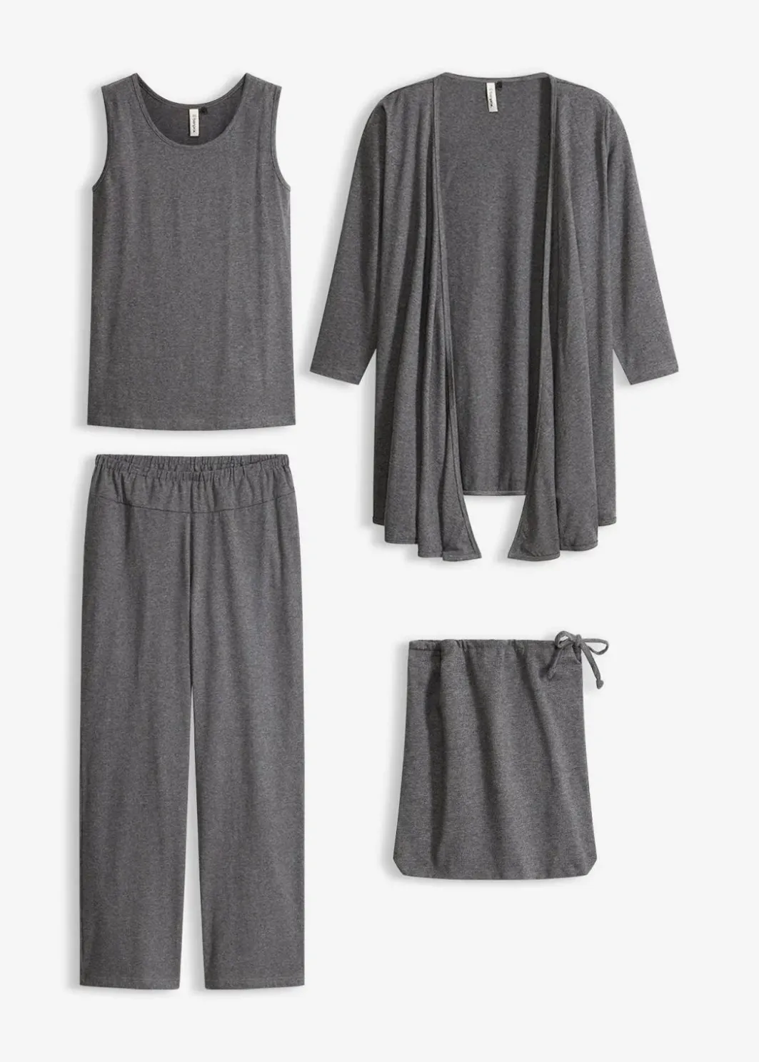Outlet Loungewear Hausanzug (3-tlg.Set) mit Viskose Damen Wäsche·Homewear|Bekleidung·Strickmode