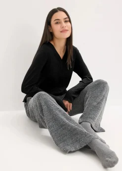Damen bonprix Wäsche·Homewear|Wäsche·Nachtwäsche|Loungewear Hose aus kuscheligem Chenille