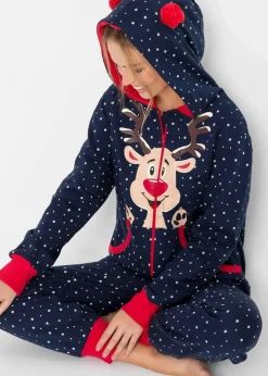 Damen bonprix Wäsche·Homewear|Wäsche·Nachtwäsche|Loungewear Overall aus Sweatware