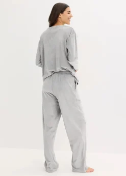 Damen bonprix Wäsche·Homewear|Wäsche·Nachtwäsche|Loungewear Samt Hausanzug