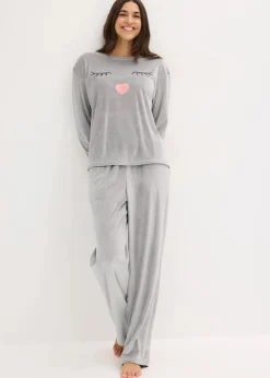 Damen bonprix Wäsche·Homewear|Wäsche·Nachtwäsche|Loungewear Samt Hausanzug