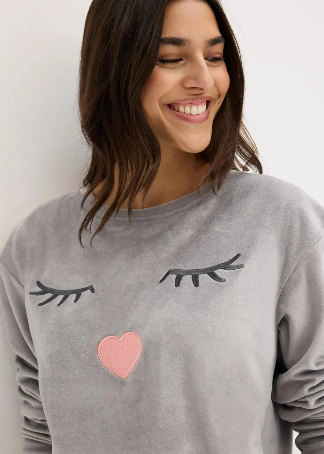 Damen bonprix Wäsche·Homewear|Wäsche·Nachtwäsche|Loungewear Samt Hausanzug