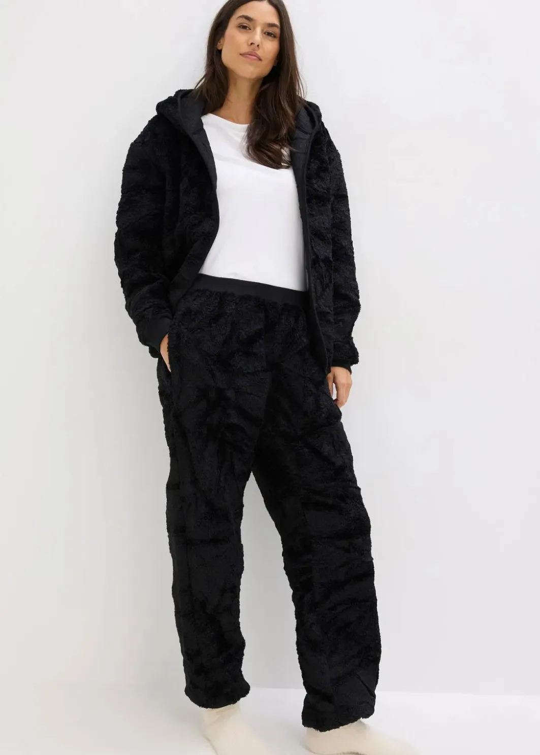 Loungewear Teddy Hausanzug Damen Wäsche·Homewear|Wäsche·Nachtwäsche