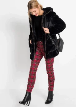 Damen bonprix Jacken & Mäntel|Lässige Fellimitat-Jacke