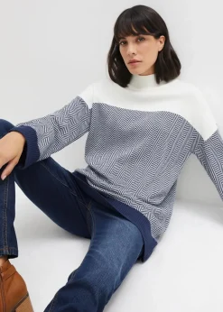 Damen bonprix Bekleidung·Umstandsmode|Bekleidung·Jeans|Lässiger Longpullover