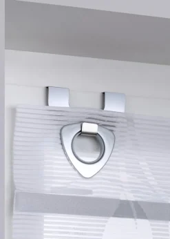 Clearance Magnet-Raffrollo mit Blattmotiv Raffrollos