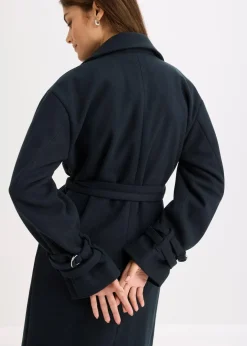 Damen bonprix Kurzgrößen|Bekleidung·Hosen|Mantel aus Viskose-Mix