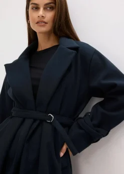 Damen bonprix Kurzgrößen|Bekleidung·Hosen|Mantel aus Viskose-Mix