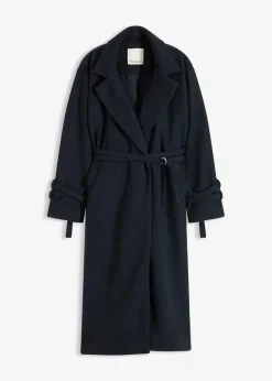 Mantel aus Viskose-Mix Damen Jacken & Mäntel|Kurzgrößen