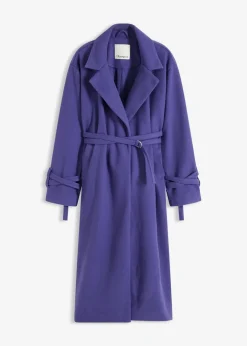Outlet Mantel aus Viskose-Mix Damen Jacken & Mäntel|Kurzgrößen