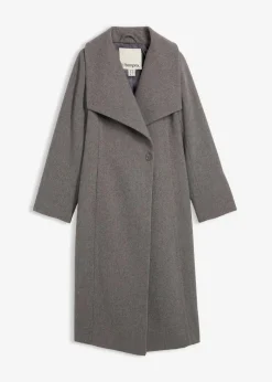 Hot Mantel aus Wollimitat Damen Jacken & Mäntel|Bekleidung·Hosen