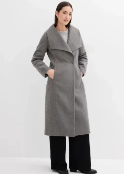 Hot Mantel aus Wollimitat Damen Jacken & Mäntel|Bekleidung·Hosen