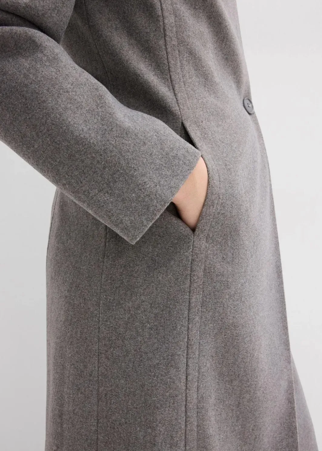 Hot Mantel aus Wollimitat Damen Jacken & Mäntel|Bekleidung·Hosen