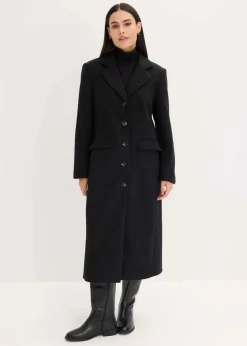 Best Mantel aus Wollimitat in Maxilänge Damen Jacken & Mäntel|Bekleidung·Hosen