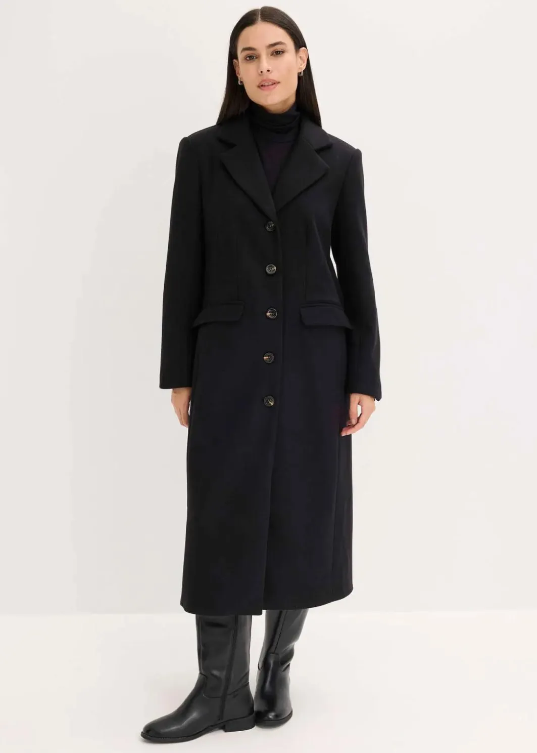 Best Mantel aus Wollimitat in Maxilänge Damen Jacken & Mäntel|Bekleidung·Hosen