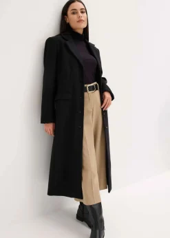 Best Mantel aus Wollimitat in Maxilänge Damen Jacken & Mäntel|Bekleidung·Hosen