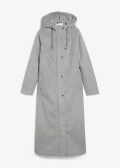 Damen bonprix Jacken & Mäntel|Bekleidung·Hosen|Mantel aus Wollimitat, Maxi-Länge