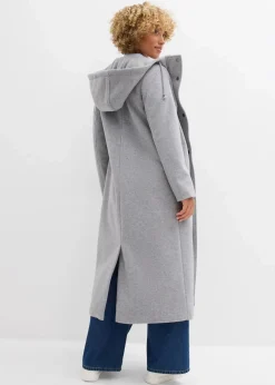Damen bonprix Jacken & Mäntel|Bekleidung·Hosen|Mantel aus Wollimitat, Maxi-Länge