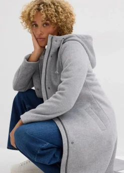 Damen bonprix Jacken & Mäntel|Bekleidung·Hosen|Mantel aus Wollimitat, Maxi-Länge