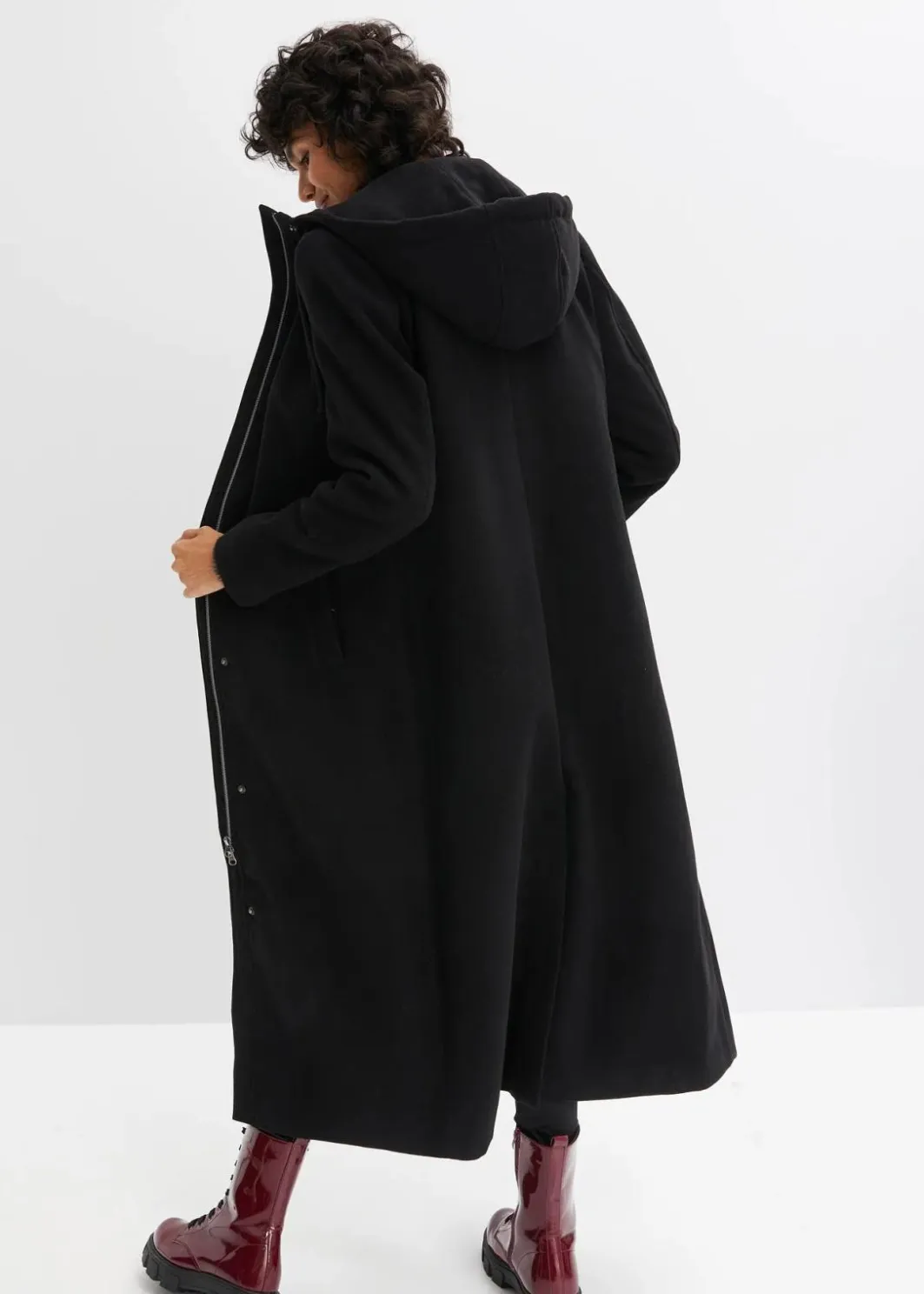 Damen bonprix Bekleidung·Hosen|Jacken & Mäntel|Mantel aus Wollimitat, Maxi-Länge