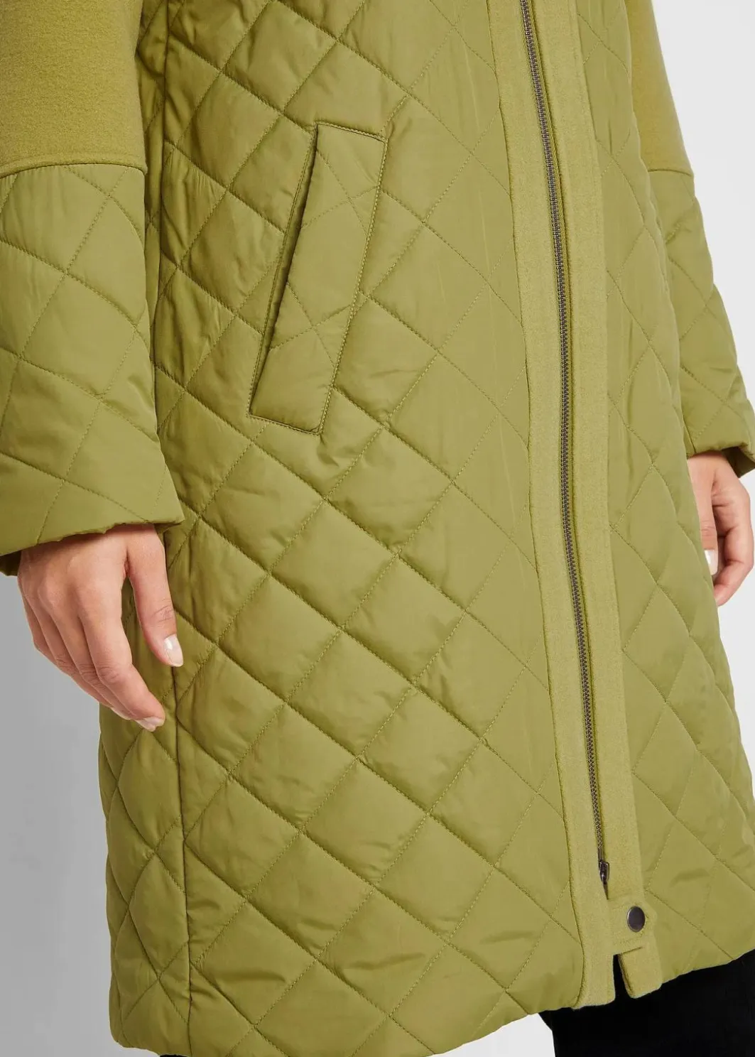 New Mantel in Materialmix Damen Jacken & Mäntel|Bekleidung·Hosen
