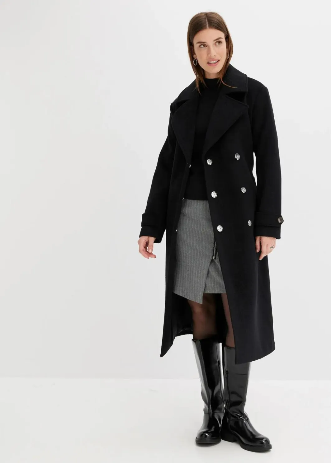 Outlet Mantel in Wolloptik Damen Jacken & Mäntel|Bekleidung·Hosen