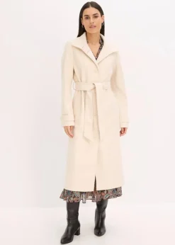 Damen bonprix Jacken & Mäntel|Bekleidung·Hosen|Mantel in Wolloptik