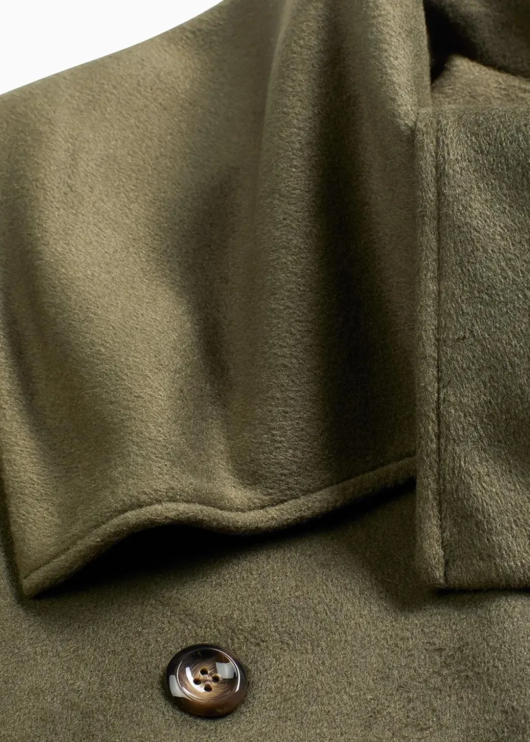Sale Mantel in Wolloptik mit weitem Kragen Damen Bekleidung·Hosen|Jacken & Mäntel