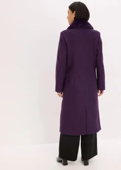 Best Mantel mit abknöpfbaren Fellimitatkragen Damen Bekleidung·Hosen|Jacken & Mäntel