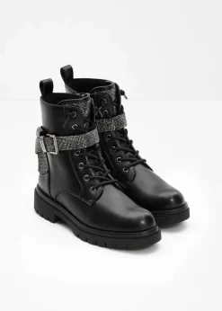 Discount by Guido Maria Kretschmer Schnürboots Damen High Heels|Gefütterte Winterschuhe