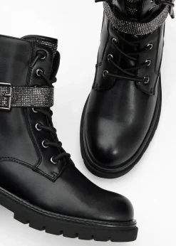 Discount by Guido Maria Kretschmer Schnürboots Damen High Heels|Gefütterte Winterschuhe
