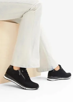 Hot Sneaker mit Reißverschluss Damen Sneaker|High Heels