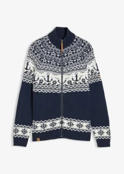 Discount Maritime Norweger-Strickjacke Herren Große Größen|Pullover & Strickjacken