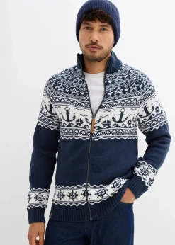 Discount Maritime Norweger-Strickjacke Herren Große Größen|Pullover & Strickjacken