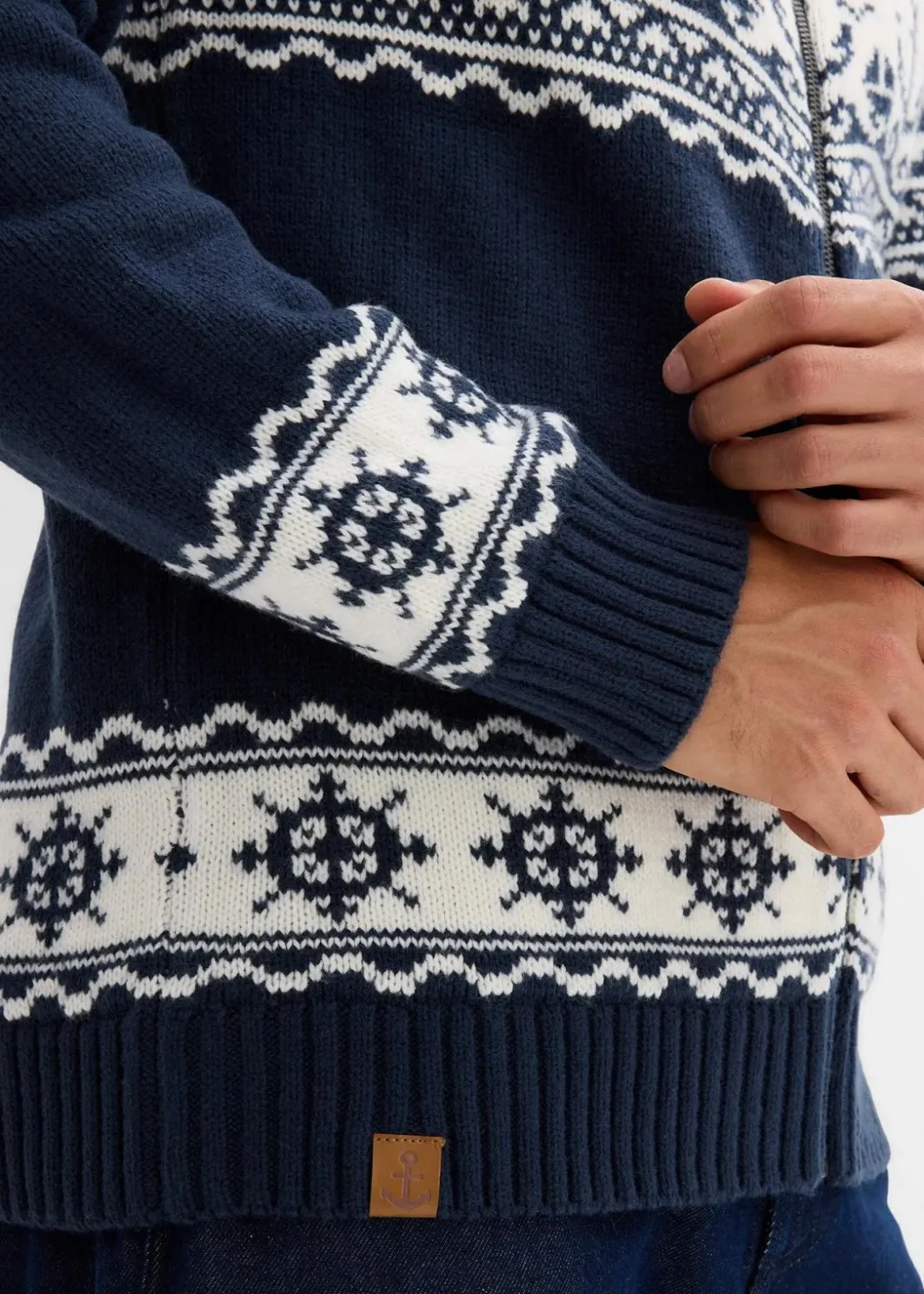 Discount Maritime Norweger-Strickjacke Herren Große Größen|Pullover & Strickjacken